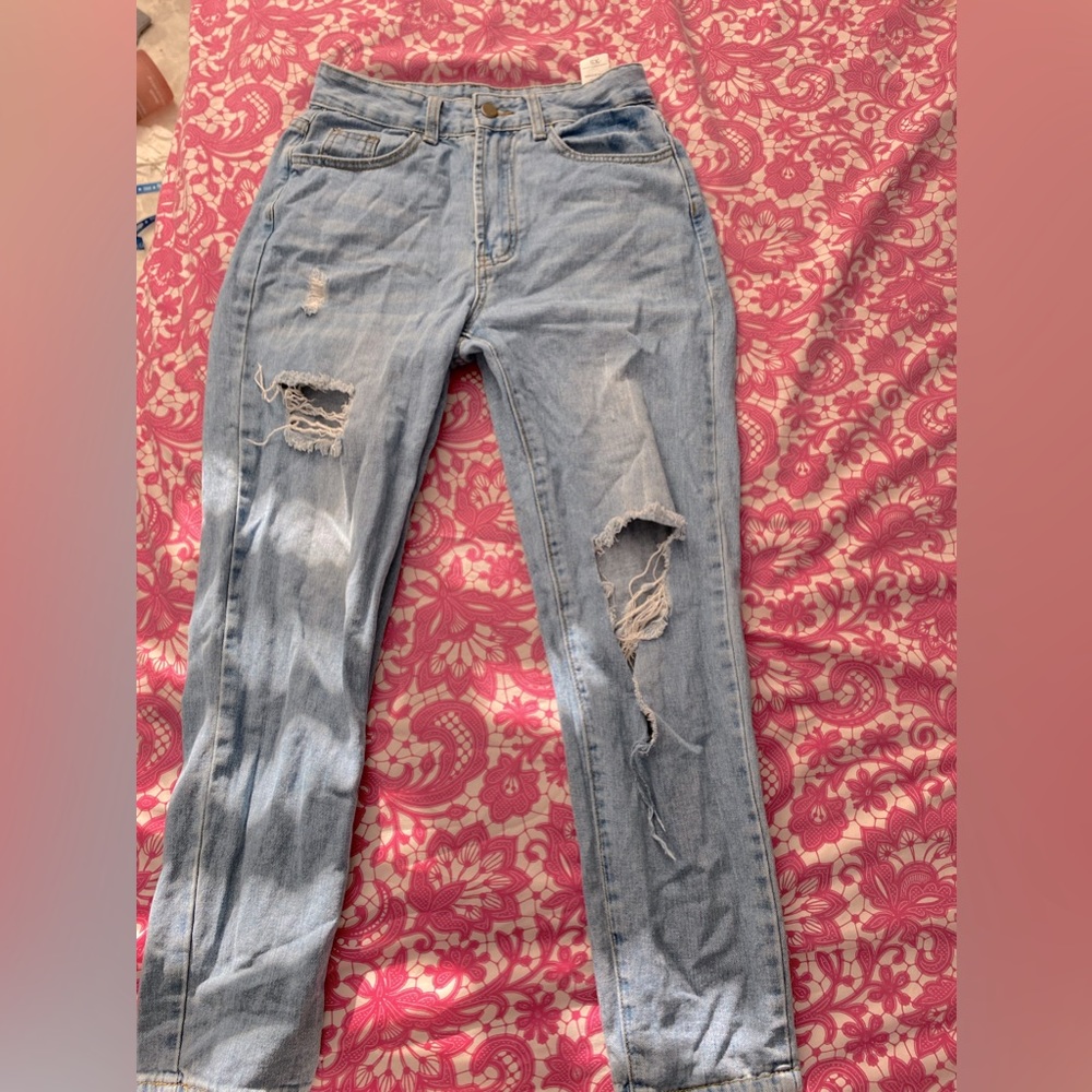 XS Light Blue Mom Jeans